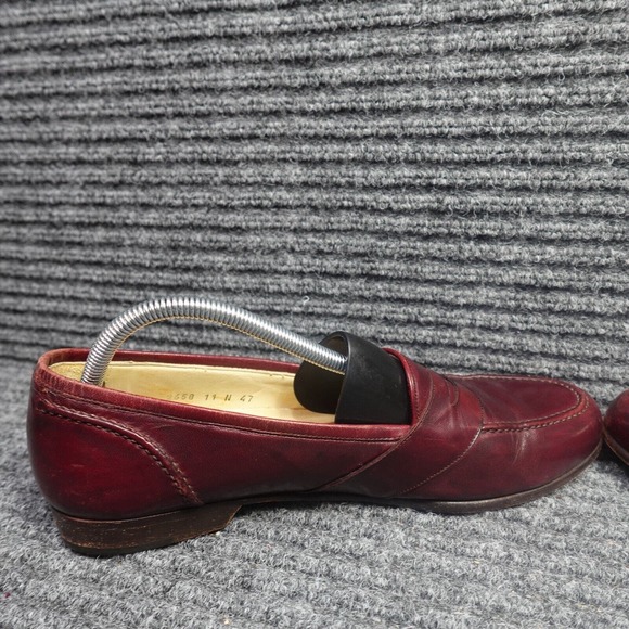 Bragano Shoes Mens 11 N Burgandy Leather Loafters Dress Shoes 2658 main image 8